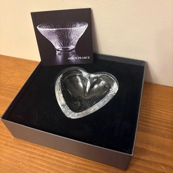 Simon Pearce Highgate Heart Dish - NEW IN BOX - Picture 3 of 5